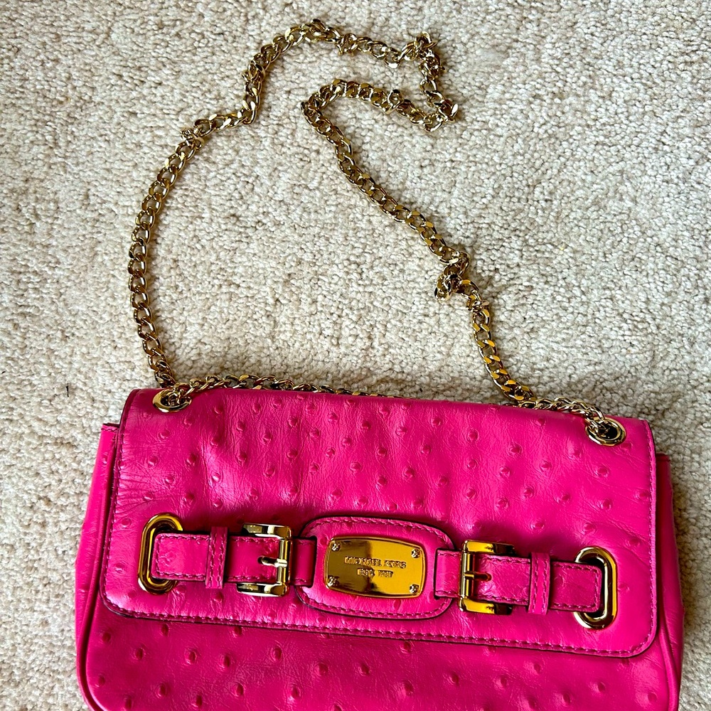 Authentic Fuchsia Michael Kors Handbag
